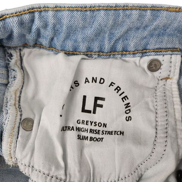 Lovers & Friends Jeans 29 Blue Greyson Ultra High Rise Slim Boot Cypress - Picture 6 of 13